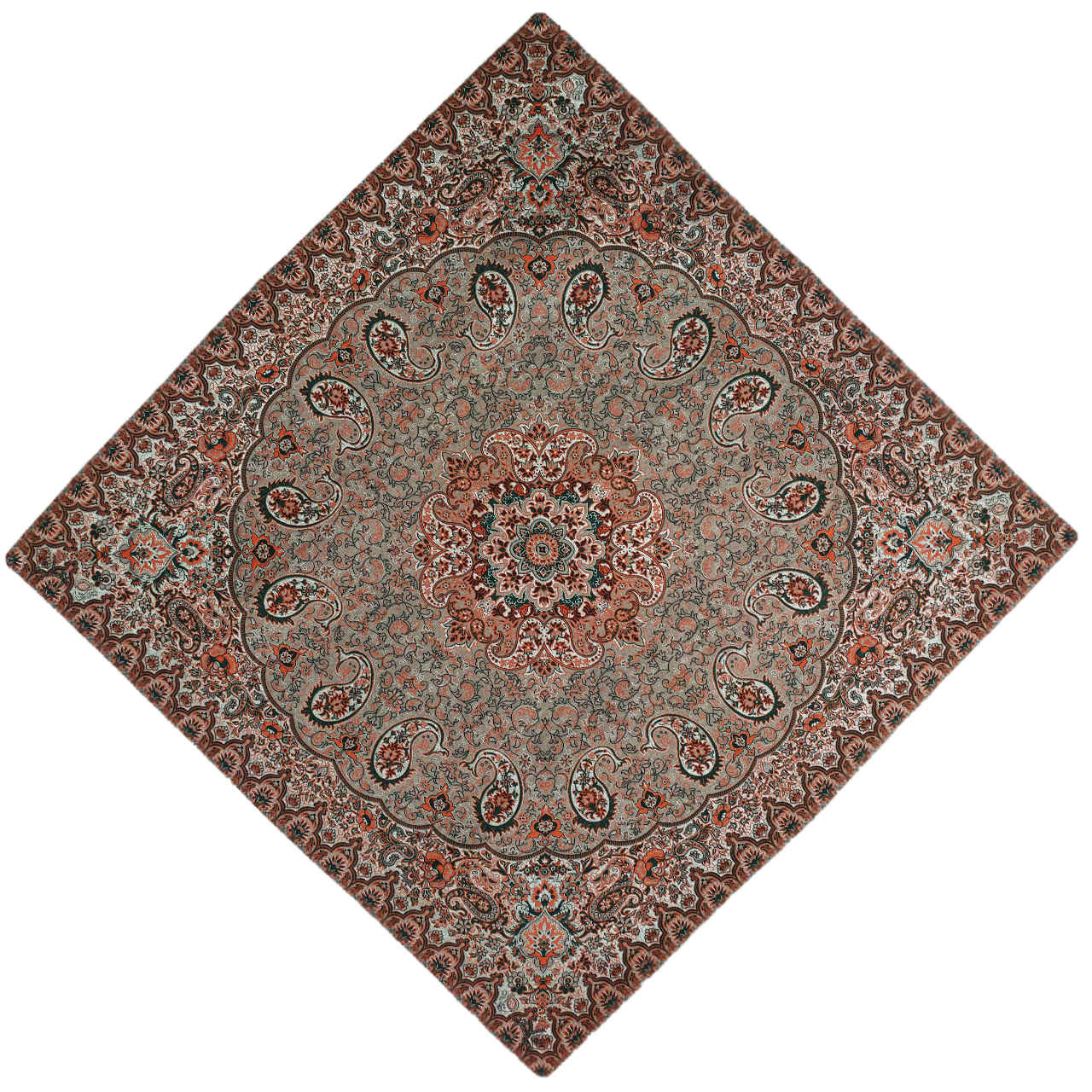 Termeh Tablecloth Luxurious with Persian Paisley Pattern Delban
