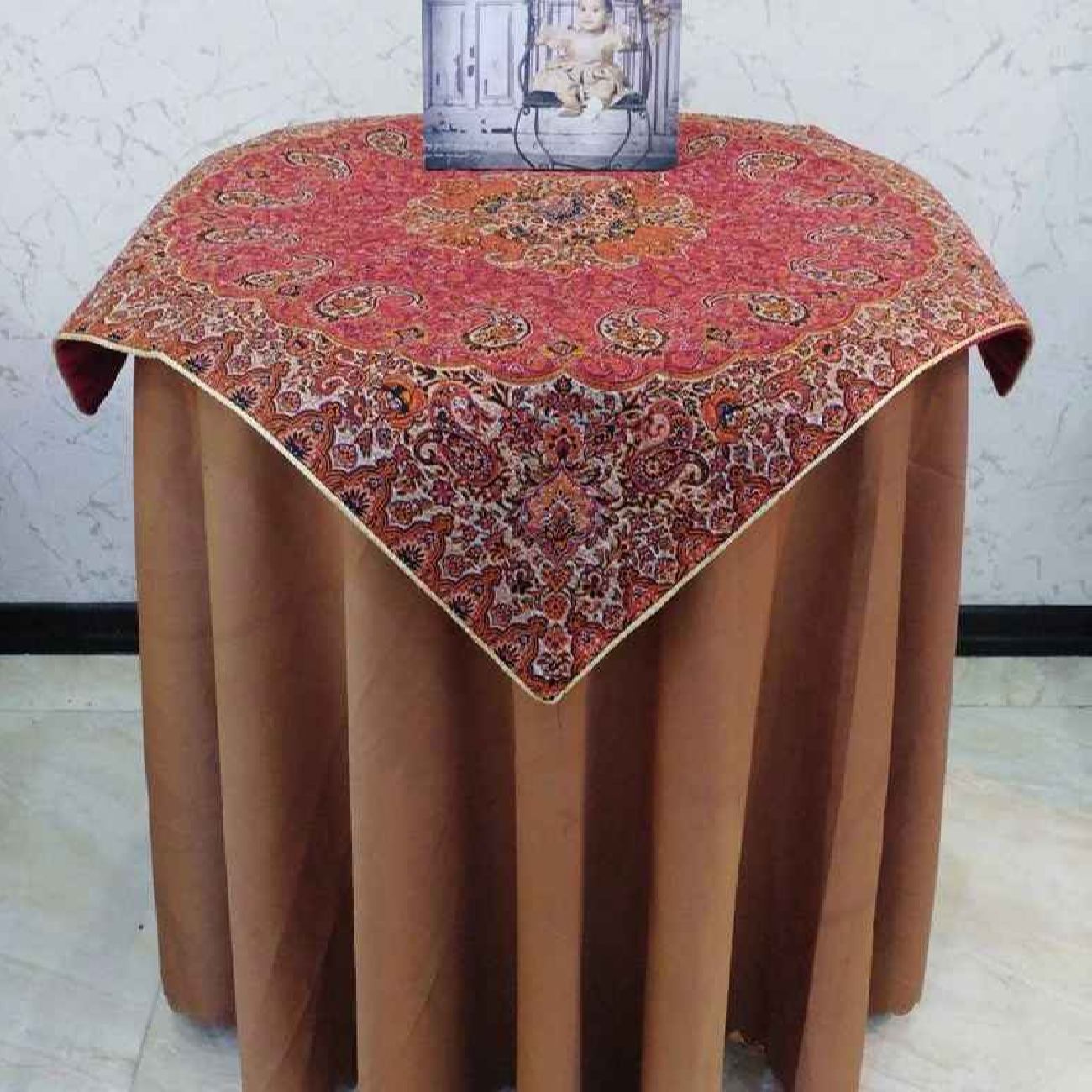 Termeh Tablecloth Luxurious with Persian Paisley Pattern Diamond