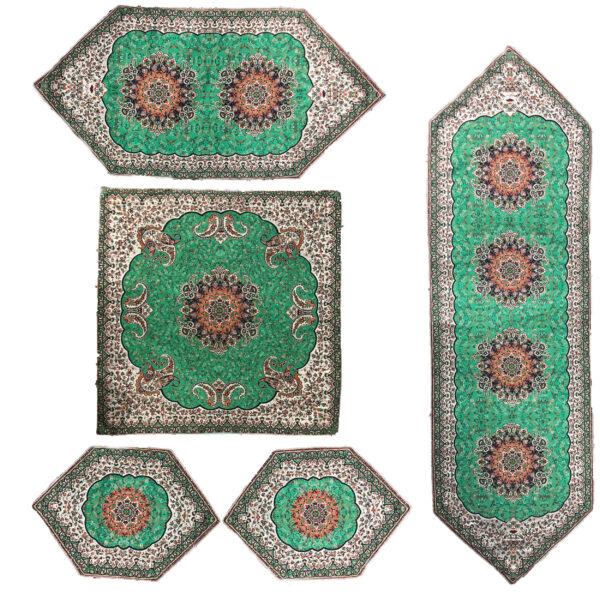 Termeh Tablecloth Luxurious with Persian Paisley Pattern Toranj (5x)