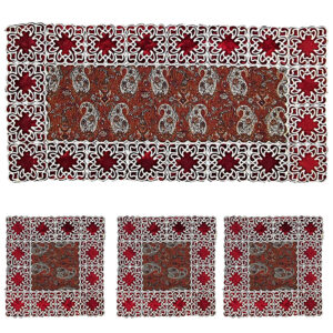 Termeh Tablecloth Luxurious with Persian Paisley Pattern Yalda (4X)