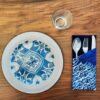 Velvet Cutlery Pouch with Persian Calligraphy - Elegant Design