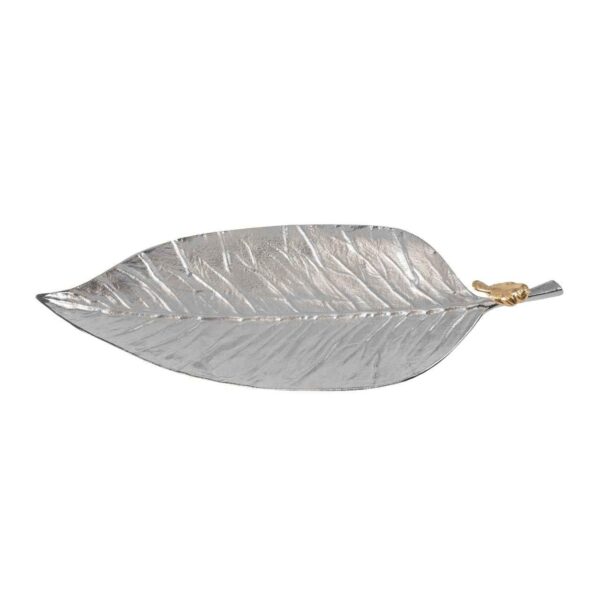 Versatile Serving Platter for Finger Foods Leaf Design