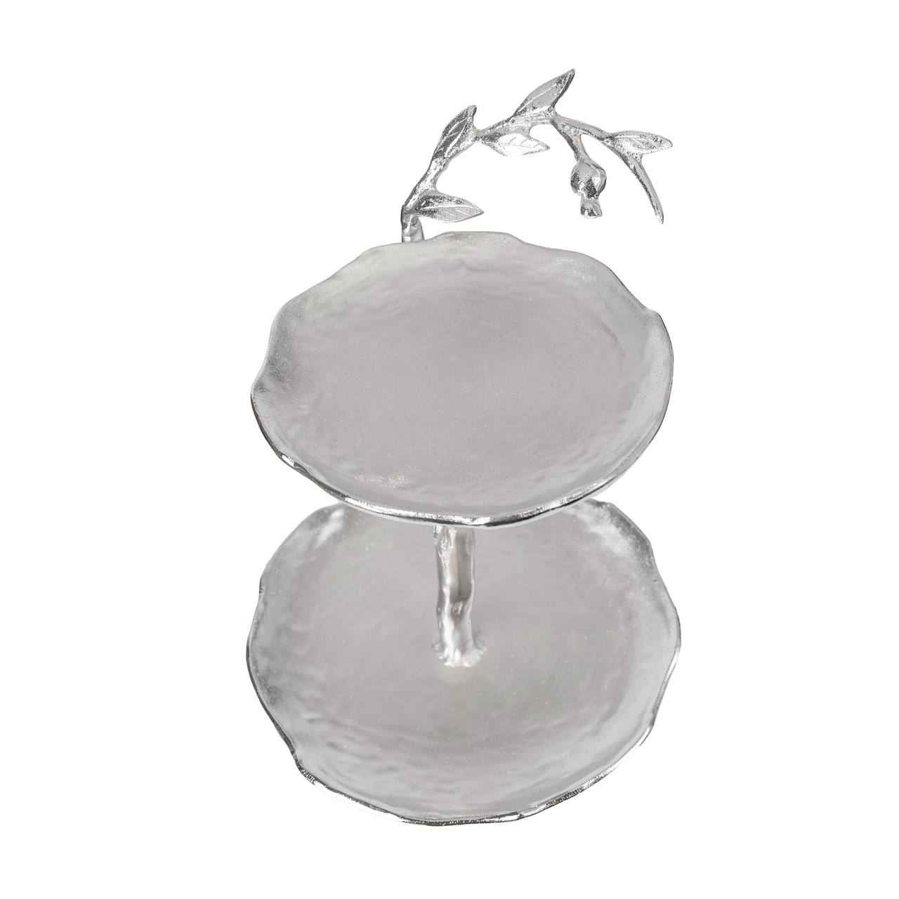 Versatile Serving Stand 2 Tiers for Snacks and Sweets