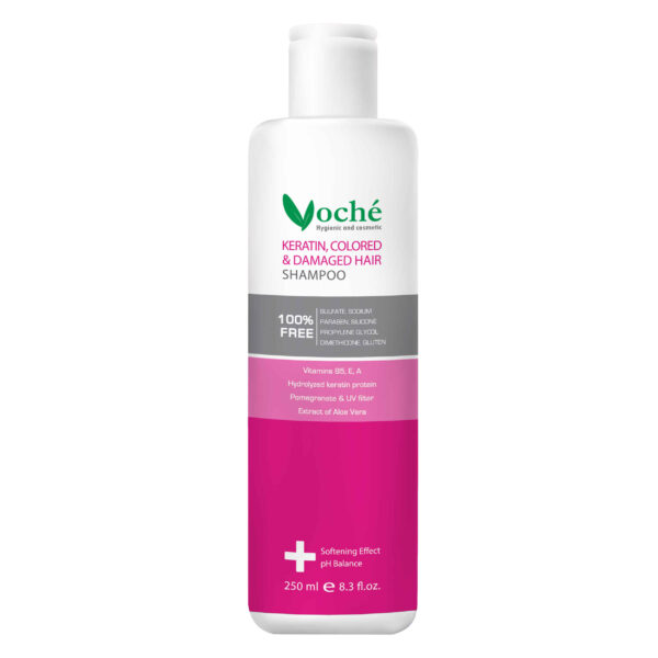 Voche Keratin Shampoo for Damaged & Colored Hair - Restores & Protects