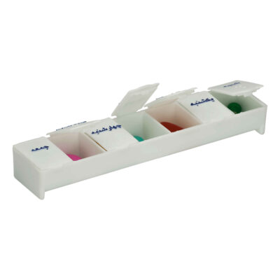 Weekly Pill Organizer with 7 Compartments and Farsi Labels