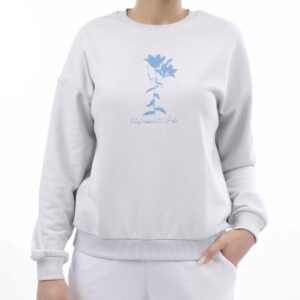 Woman’s Sweatshirt Cotton & Polyester Blend for Cold Seasons