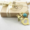 Brass Necklace Persian Traditional Theme for Women with Turquoise