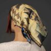 Mini Head Scarf for Women - Artistic Naser al-Din Shah Qajar Print