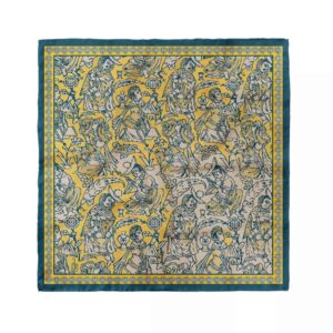 Mini Head Scarf for Women – Artistic Pictorial Print Ideal for Summer & Spring
