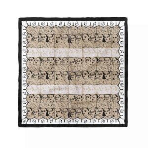 Mini Head Scarf for Women – Artistic Print Inspired by Qajar Tradition