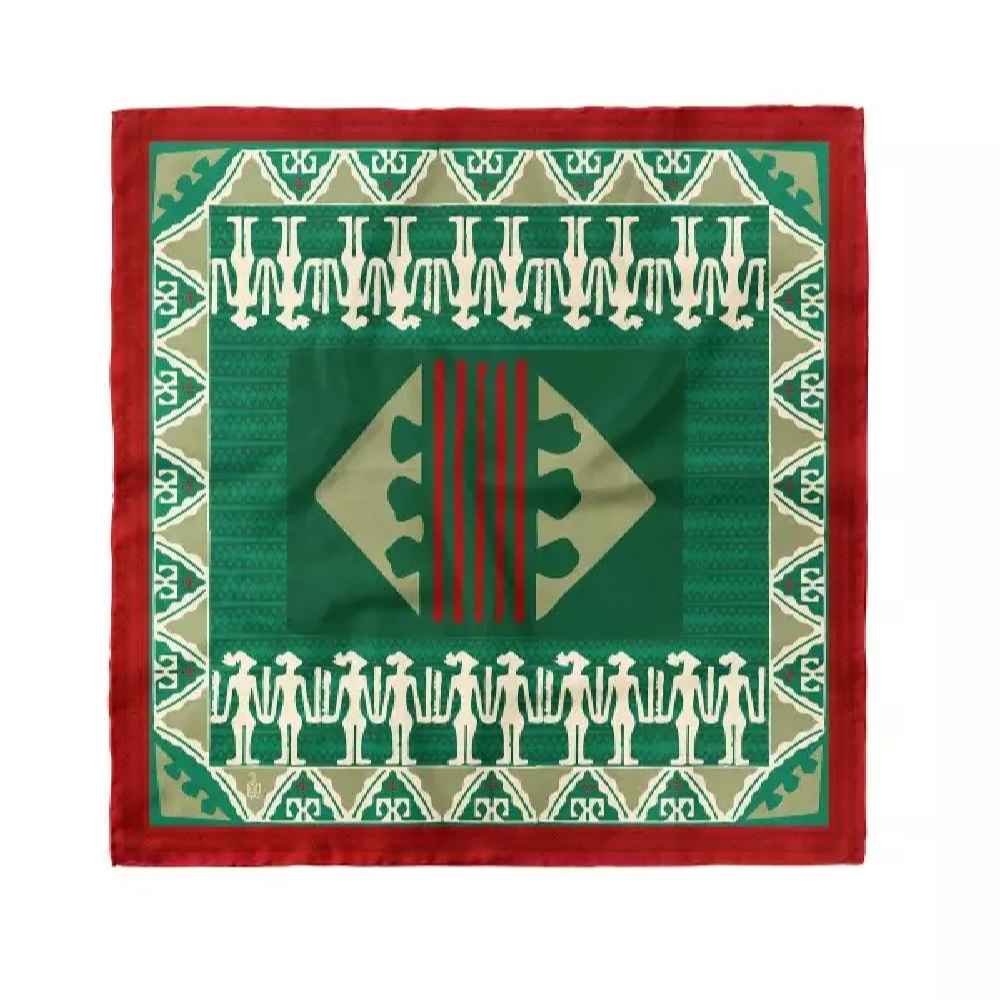 Mini Head Scarf for Women - Artistic Print Ideal for Summer & Spring