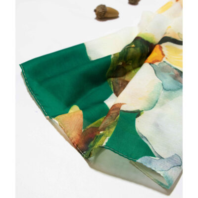 Printed Shawl for Women Artistic & Lightweight Blue Abstract Design