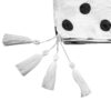 Women's Shawl Dotted Print Design with Tassels