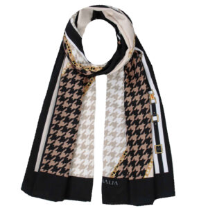 Women's Shawl Houndstooth Design for Winter