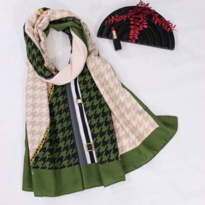Printed Shawl for Women Artistic & Lightweight Houndstooth