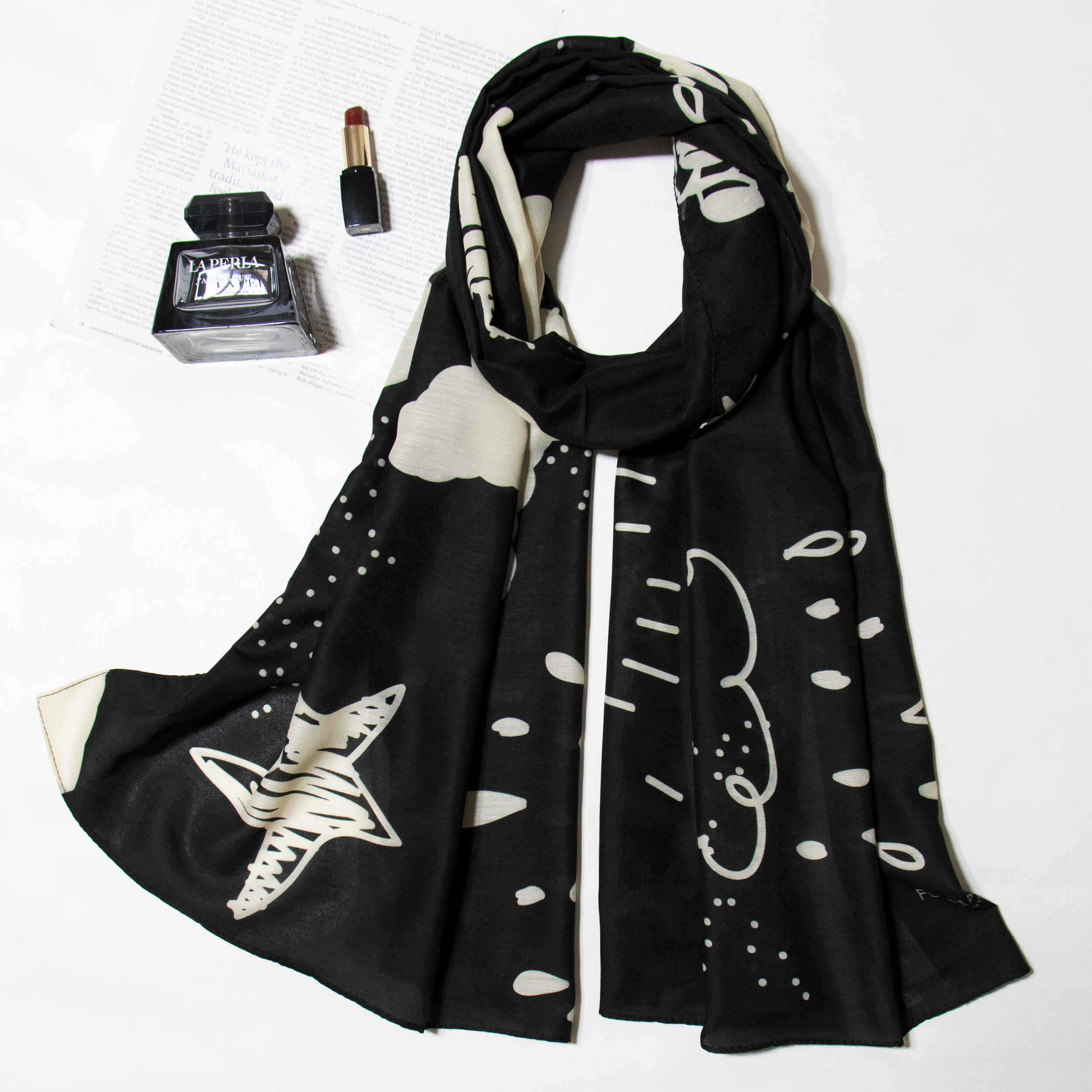 Printed Shawl for Women Artistic & Lightweight