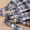 Women's Skirt with Suspenders Outfit Featuring Checkered Design