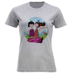 Women's T-shirt with Nowruz Romantic Print Design