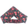 Women's Twisted Cross Headband & Earrings Set Floral Blue