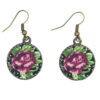 Women's Twisted Cross Headband & Earrings Set Floral Polka Dot