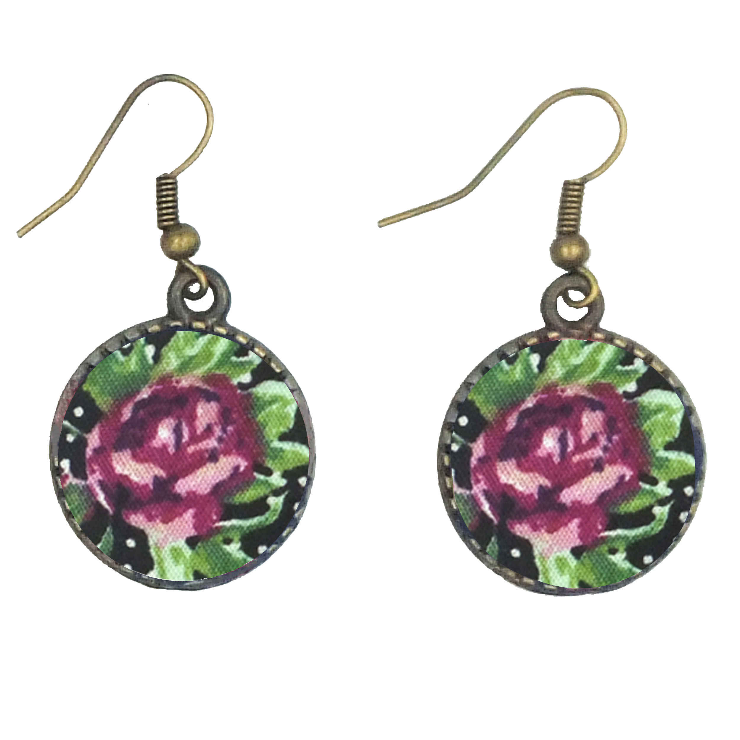 Women’s Twisted Cross Headband & Earrings Set Floral Polka Dot