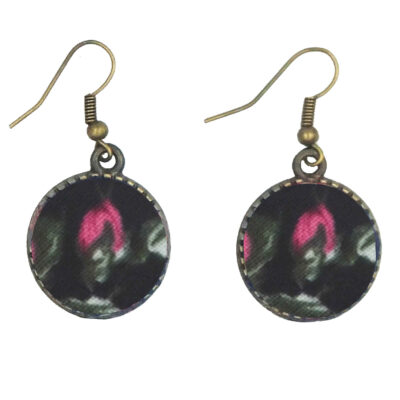 Women’s Twisted Cross Headband & Earrings Set Pink & Black