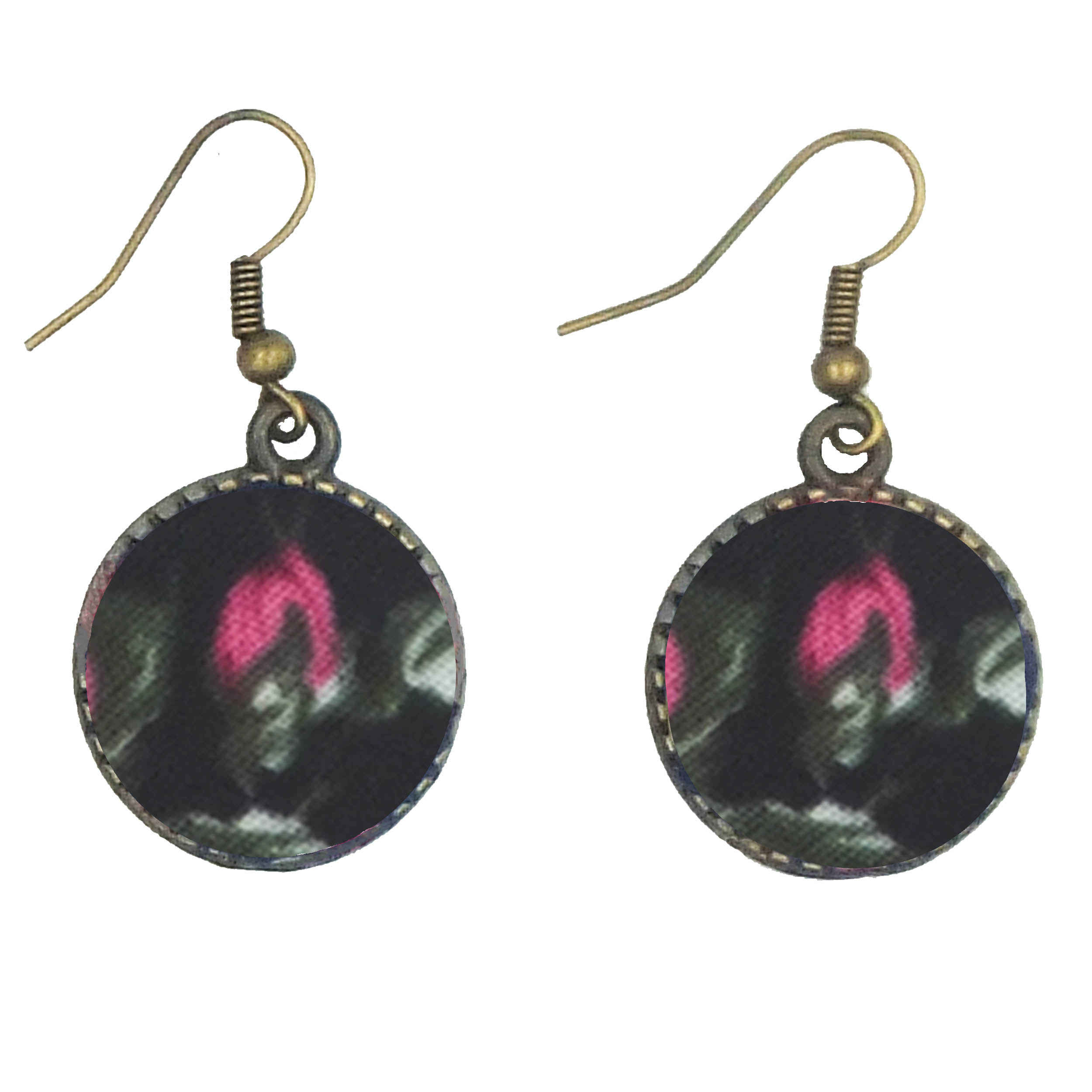 Women’s Twisted Cross Headband & Earrings Set Pink & Black