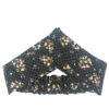 Women's Twisted Cross Headband & Earrings Set Polka Dot Black