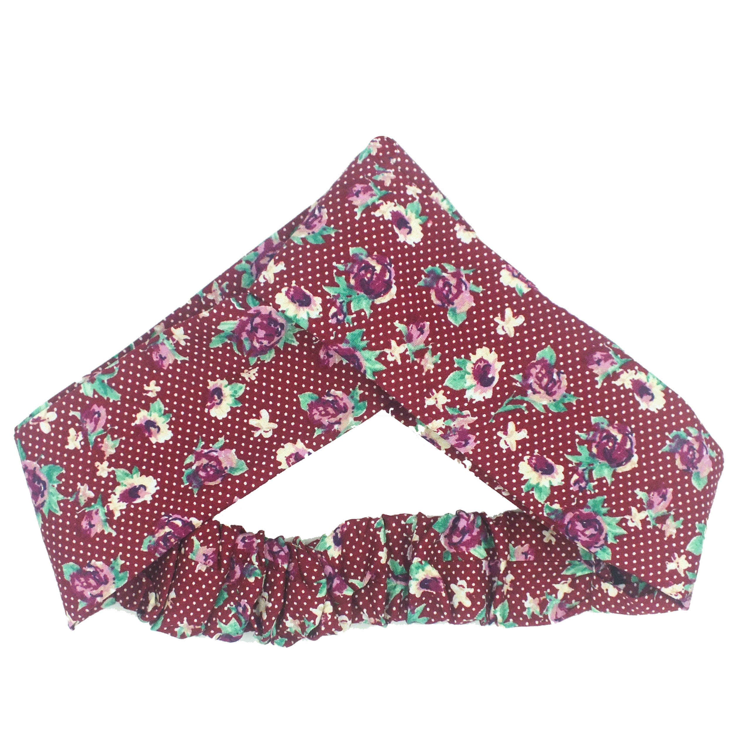 Women’s Twisted Cross Headband & Earrings Set Polka Dot Red