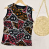 Women's Vest Patchwork & Needlework Inspired by Iranian Art