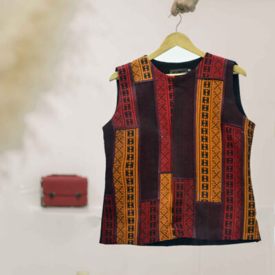 Women’s Vest with Persian-Inspired Embroidery Design