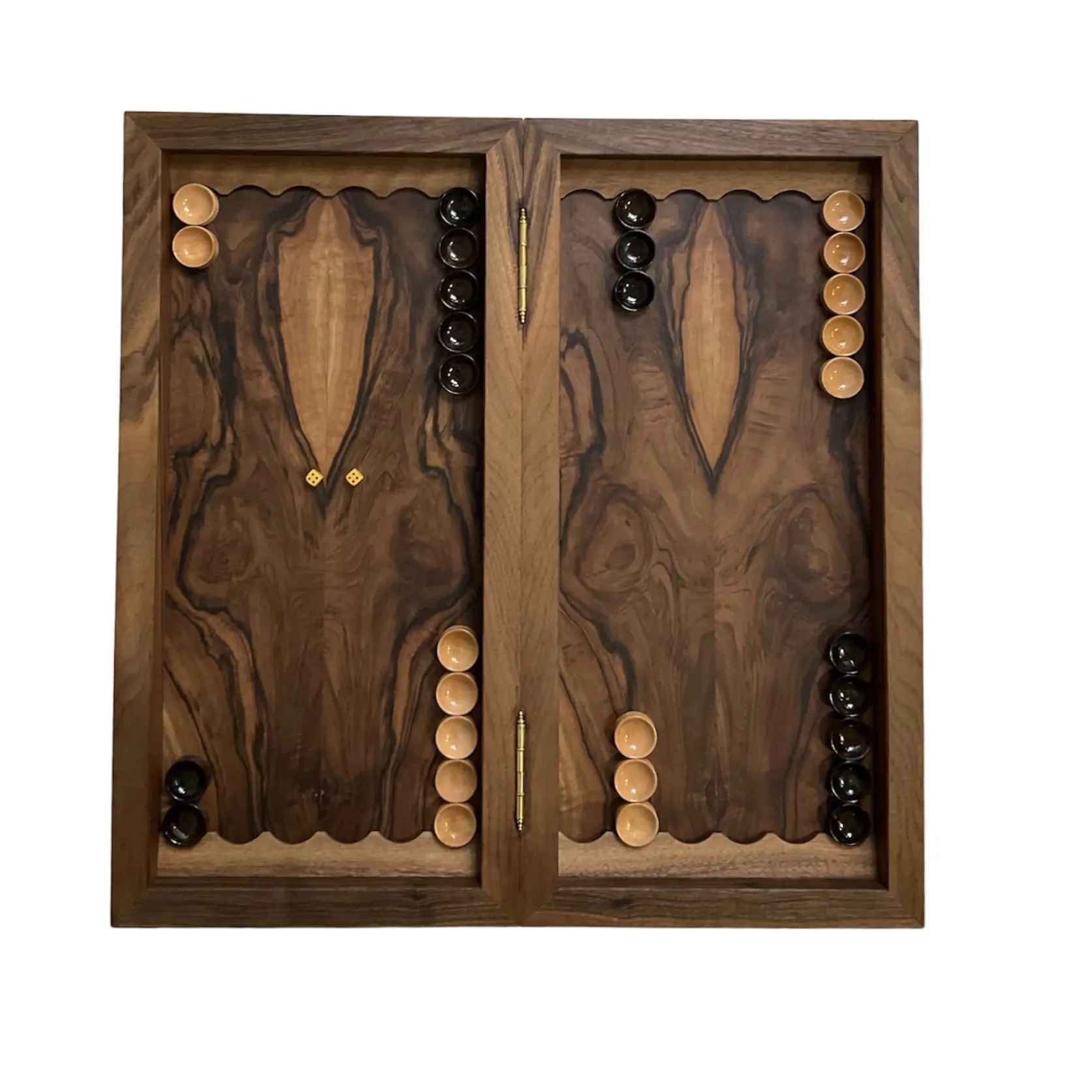 Wood Carved Backgammon Board Handcrafted with Persian Heritage Farahvahar
