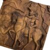 Wood Carved Backgammon Board Handcrafted with Persian Heritage Shapur III