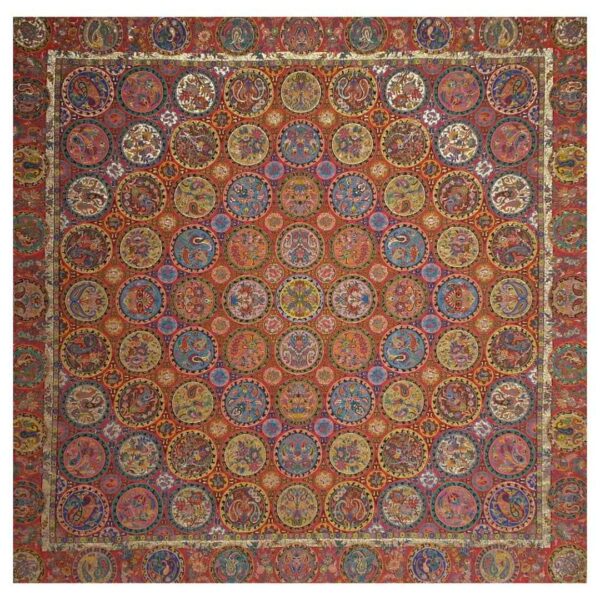 Yazd Termeh Tablecloth Luxurious with Floral Pattern Haft Khaan II