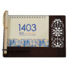 1403 Persian Desk Calendar Monthly Wooden