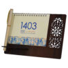 1403 Persian Desk Calendar Monthly Wooden