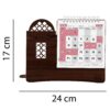 1403 Persian Desk Calendar Monthly with Pen Holder