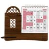 1403 Persian Desk Calendar Monthly with Pen Holder