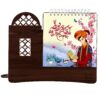 1403 Persian Desk Calendar Monthly with Pen Holder