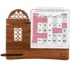 1403 Persian Desk Calendar Monthly with Pen Holder