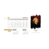 1403 Persian Desk Calendar with Notepad Red