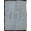 Artisanal Persian Wool Kilim Rug Handwoven in Fars Striped Gray