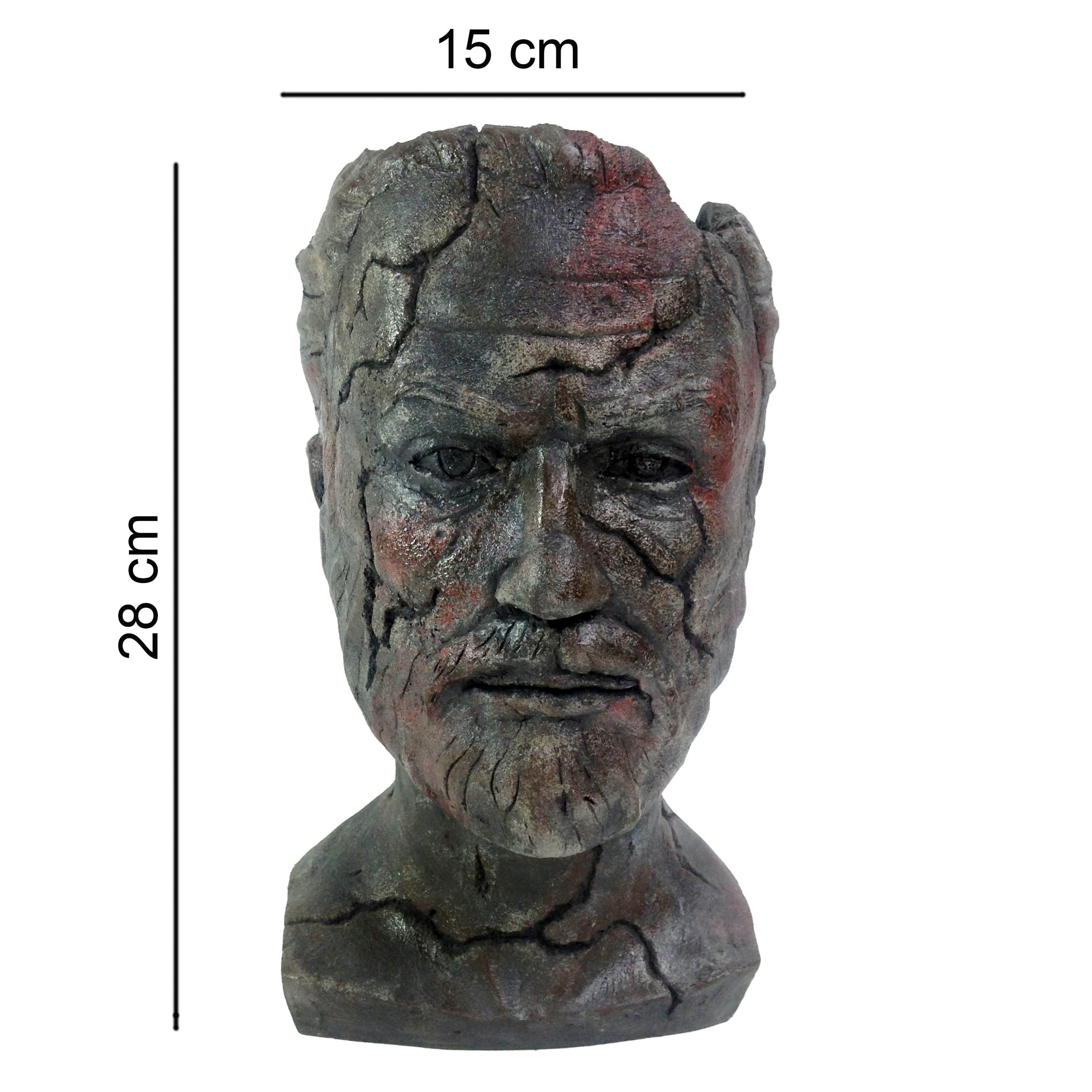 Decorative Concrete Sculpture Vase in Man’s Head Design