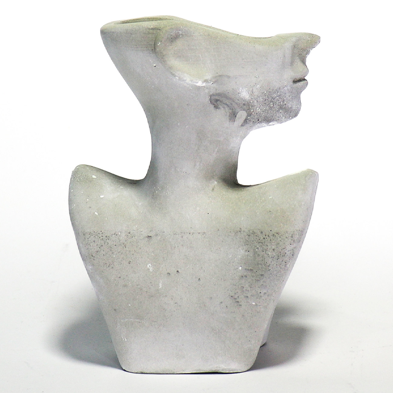 Decorative Concrete Sculpture Vase in Woman’s Body Shape