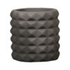 Artistic Concrete Vase Handcrafted with Resin in Mesh Design