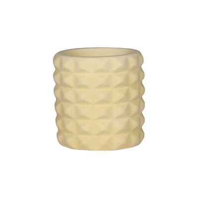Artistic Concrete Vase Handcrafted with Resin in Mesh Design