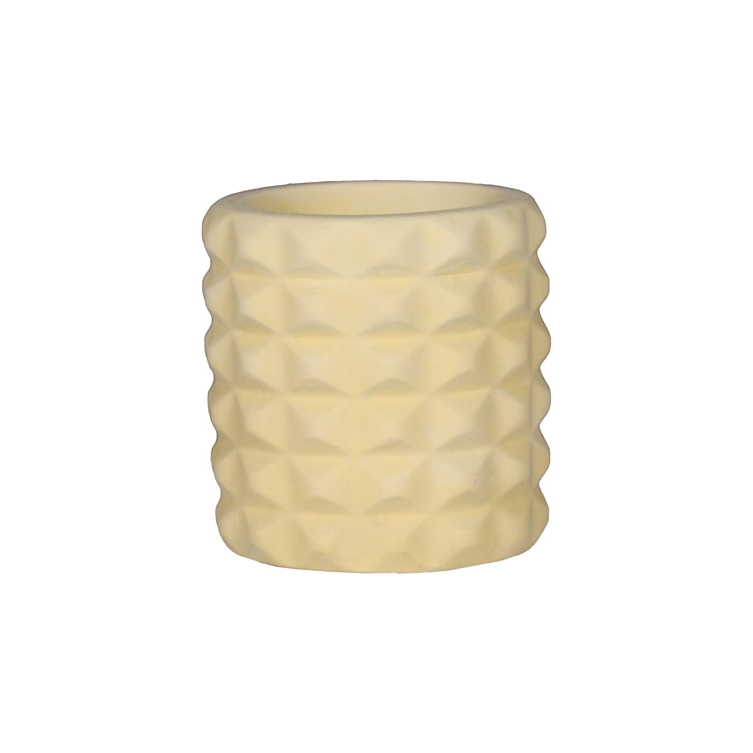 Artistic Concrete Vase Handcrafted with Resin in Mesh Design