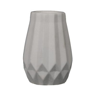 Artistic Concrete Vase with Resin Handcrafted Black
