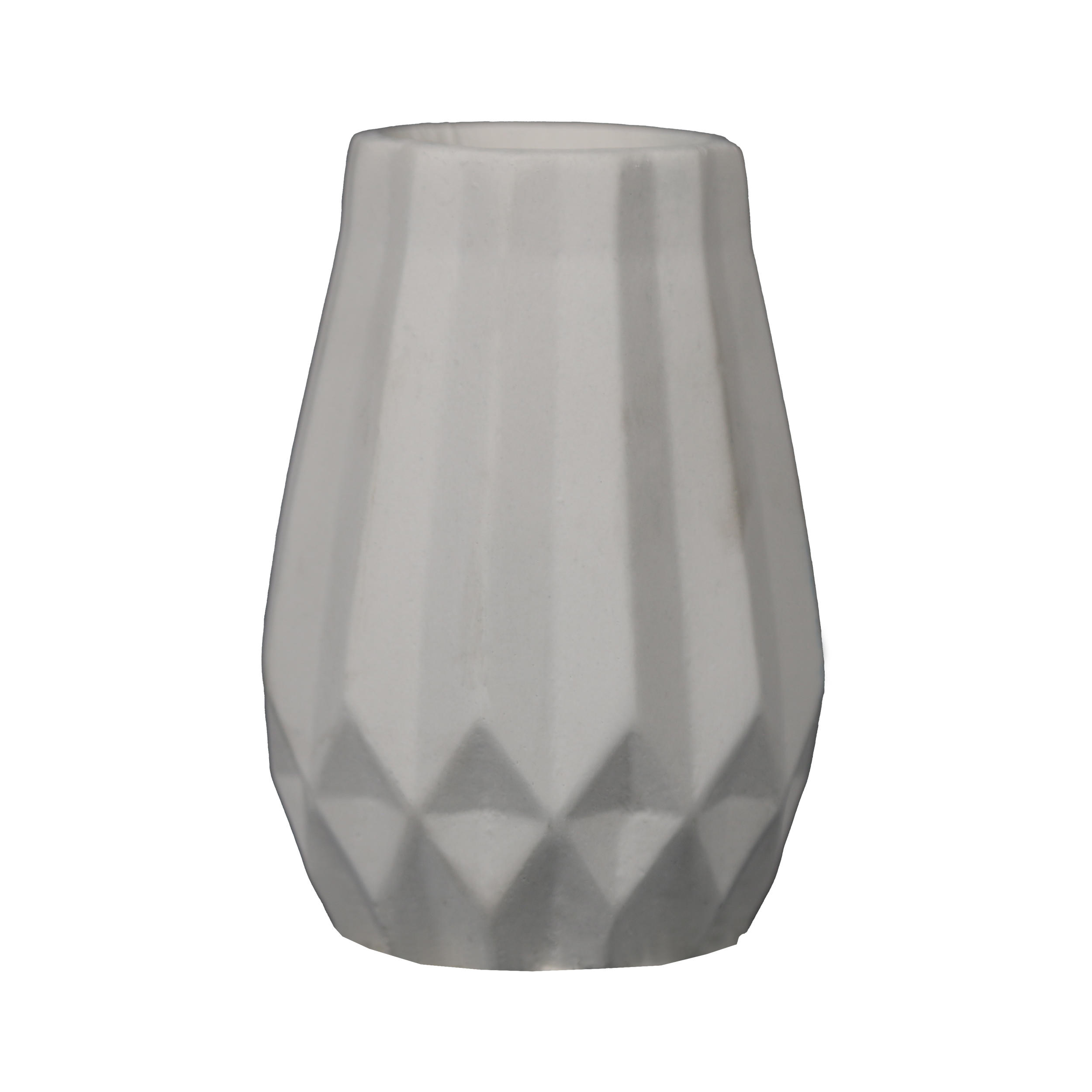 Artistic Concrete Vase with Resin Handcrafted Black