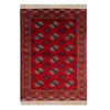 Authentic Persian Carpet with Wool Hand-Knotted Qashqai Red
